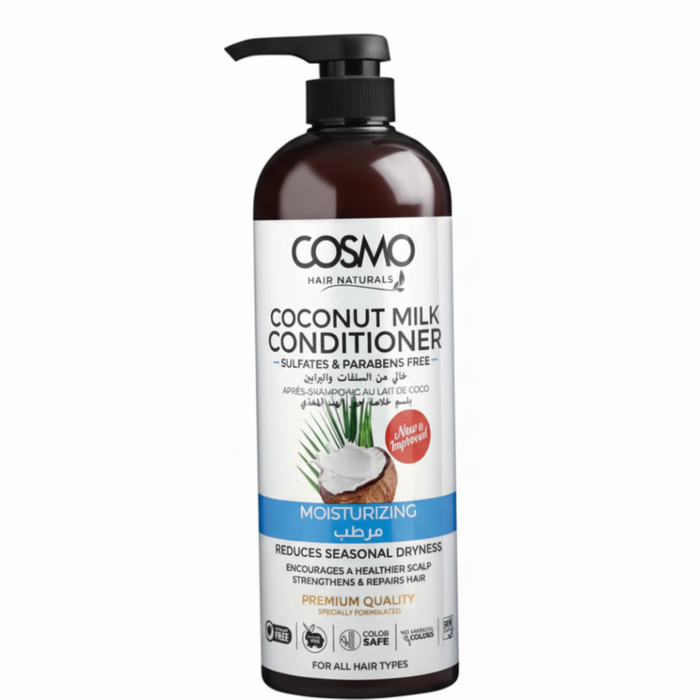 Cosmo Coconut Milk Conditioner 1000ml | Deep Hydration & Nourishing Care