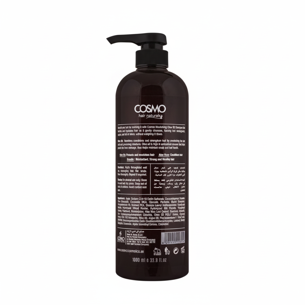 Cosmo hair naturals olive oil nourishing shampoo 1000ml reduce hair breakage shampoo