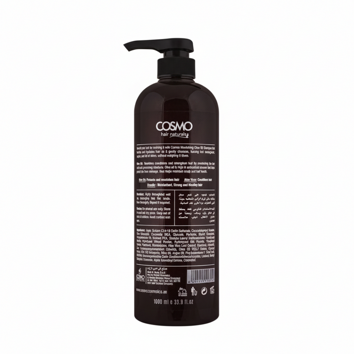 Cosmo Hair Naturals Olive Oil Shampoo 1000ml | Reduce Breakage & Strengthen Hair