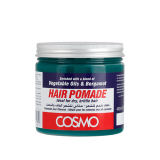 Cosmo hair pomade 450ml plant based oils bergamot dry brittle hair nourishing styling cream