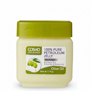 Cosmo pure petroleum jelly with olive oil 50ml deep moisture and skin protection compact skincare cream