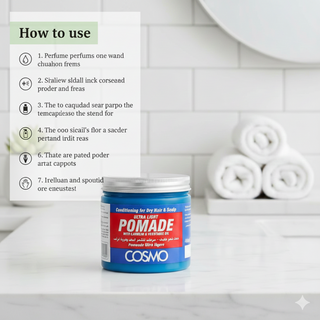 Cosmo lanolin and vegetable oil hair pomade 450ml light hold deep moisture hair styling cream