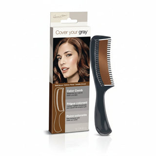 Cover Your Gray color comb dark brown for instant gray root and sideburn hair coverage