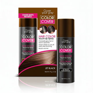 Cover Your Gray color cover touch up spray for instant gray root coverage and hair volume boost
