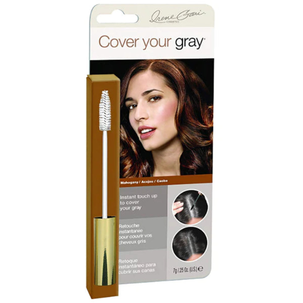 cover your gray mahogany hair mascara instant root and gray touch up brush for warm natural hair coverage and styling look