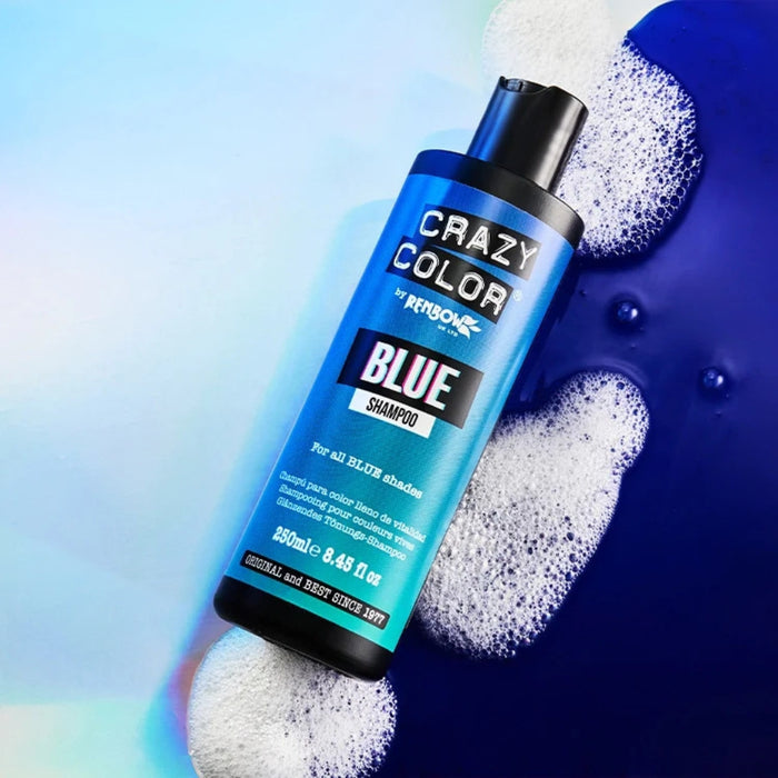 Crazy Color Blue Shampoo 250ml | Sulfate-Free Color Protect Shampoo