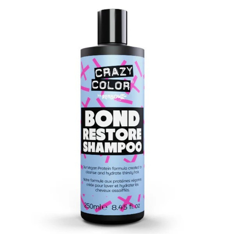 Crazy Color bond restore shampoo for repairing damaged hair and strengthening hair bonds