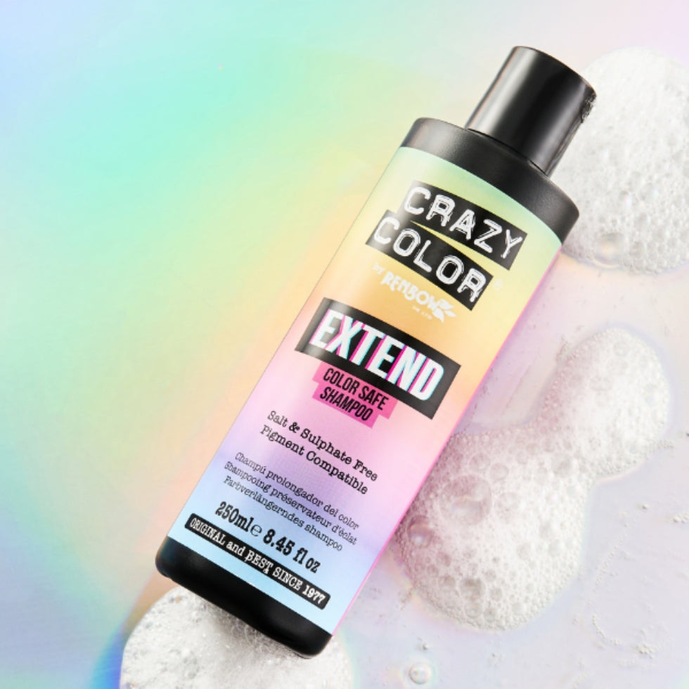 Crazy Color color extend shampoo for protecting hair color and maintaining shine