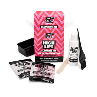 Crazy Color high lift bleaching kit 30 vol for lightening hair up to 6 levels