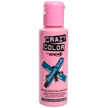 crazy color semi permanent peacock blue no 45 hair dye 100ml blue green wash out hair colour conditioning glossy finish
