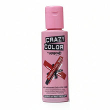 crazy color semi permanent vermillion red no 40 hair dye 100ml bold red wash out hair colour conditioning glossy finish