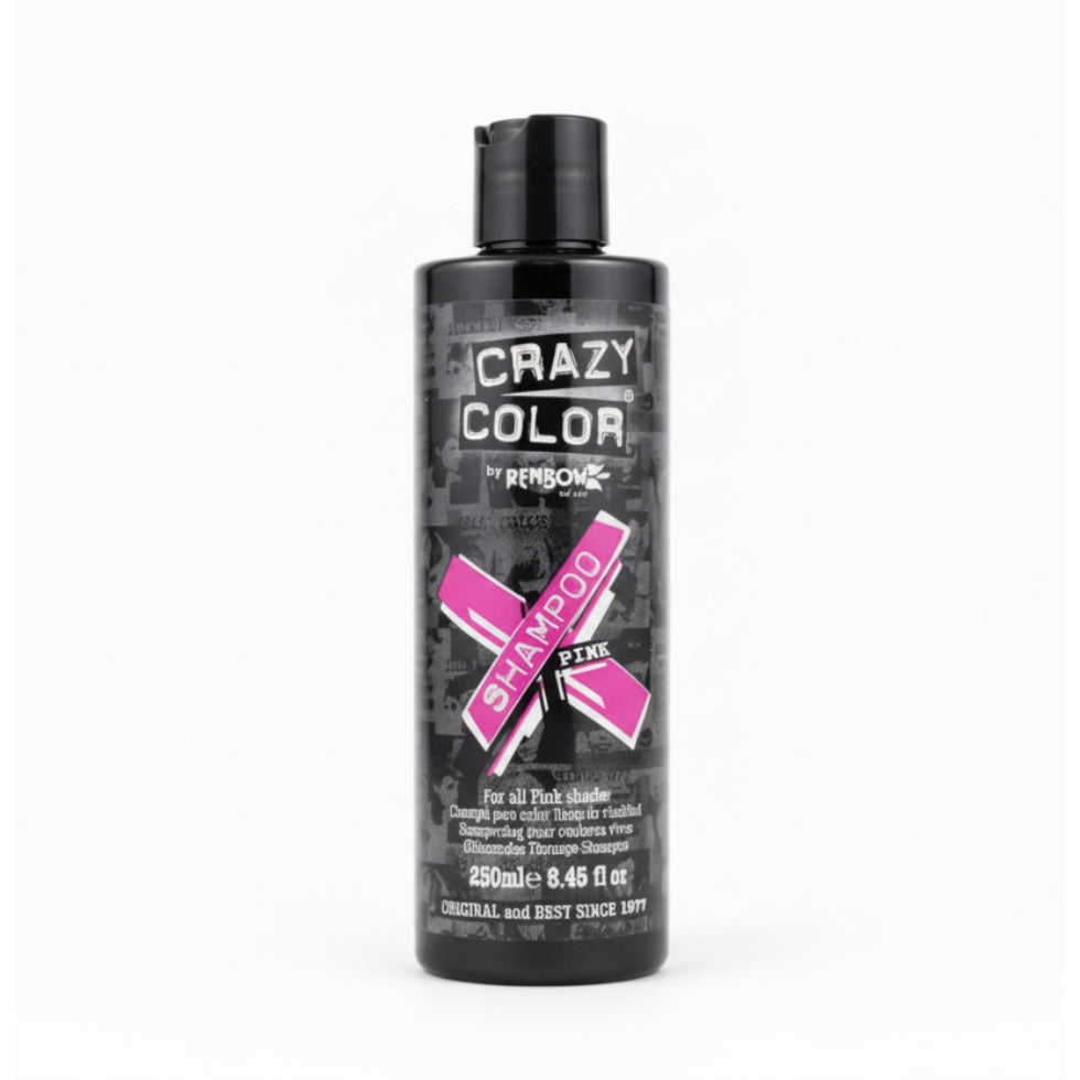 Crazy Color Vibrant Pink Shampoo 250ml color protecting shampoo for pink hair maintenance
