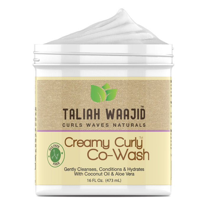 taliah waajid creamy curly co wash coconut oil aloe vera cleansing conditioner 473ml