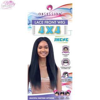 Obsession Synthetic Swiss HD 4x4 Lace Front Free Part Straight Hair Wig - JHENE