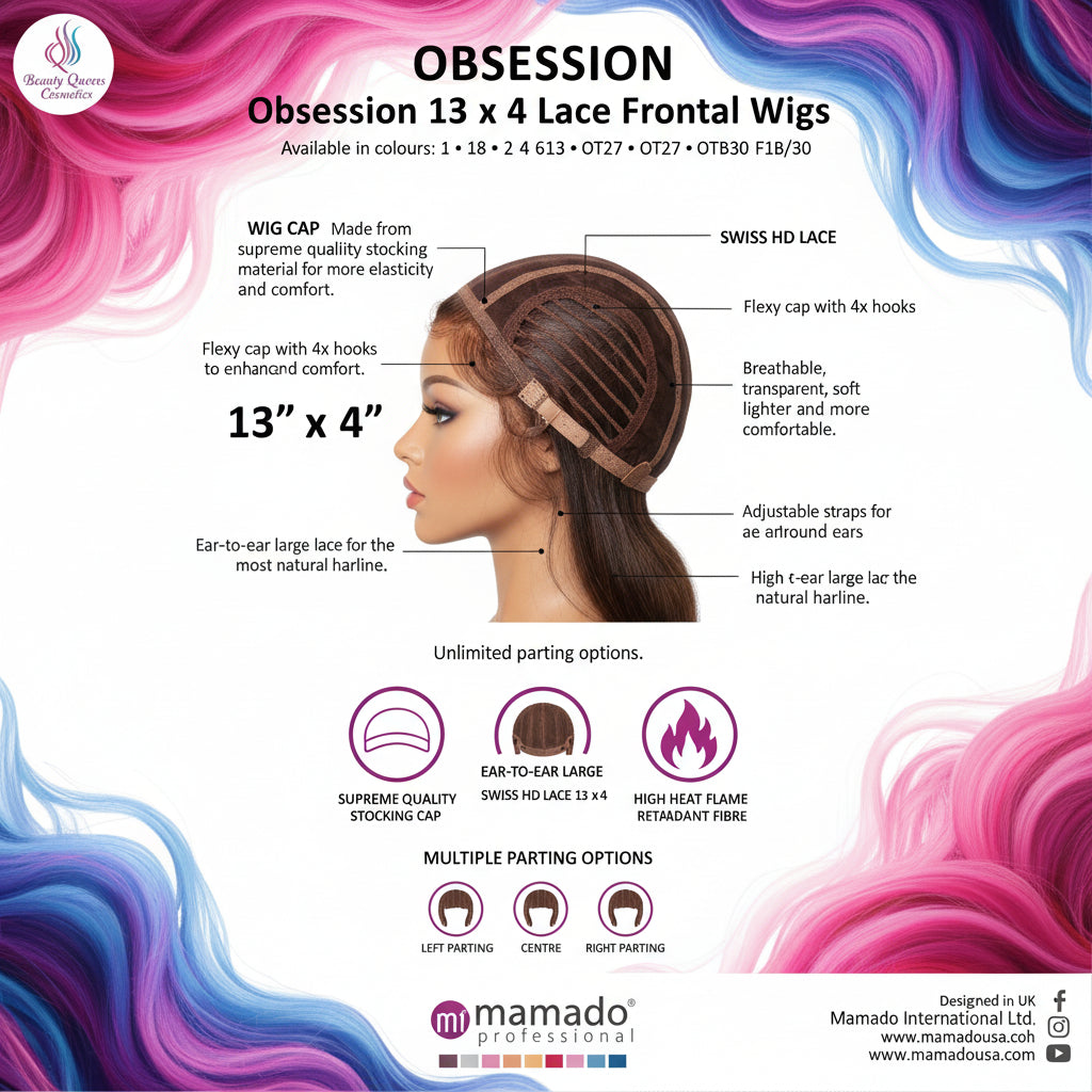 Obsession Synthetic Swiss HD 13x4 Lace Front Free Part Wig - SHAY
