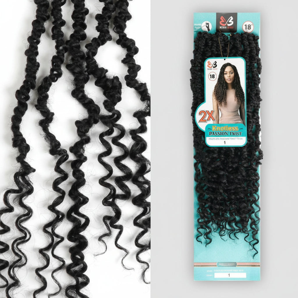Bobbi Boss Crochet Braids Knotless 2 X 18' - PASSION TWIST