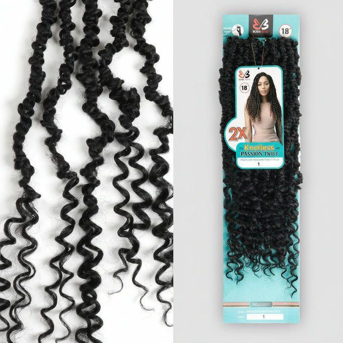 Bobbi Boss Crochet Braids Knotless 2 X 18' - PASSION TWIST