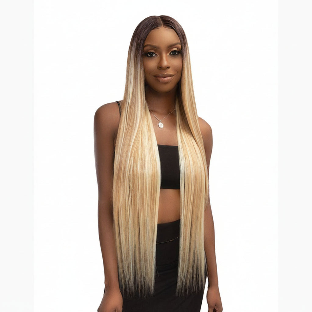 Janet Collection Remy Illusion X-Long HD Lace Front Wig - PAKI