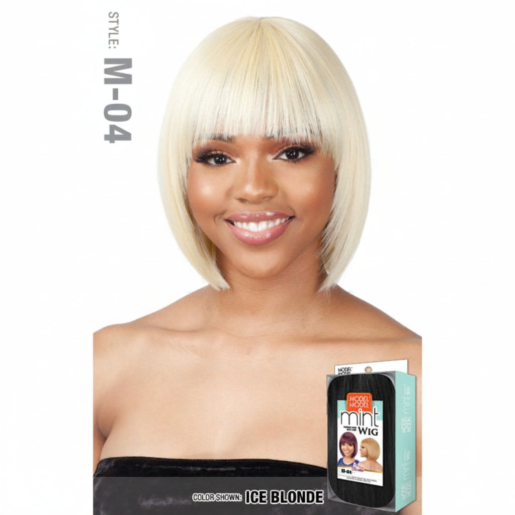 Model Model Synthetic Mint Wig - M 04