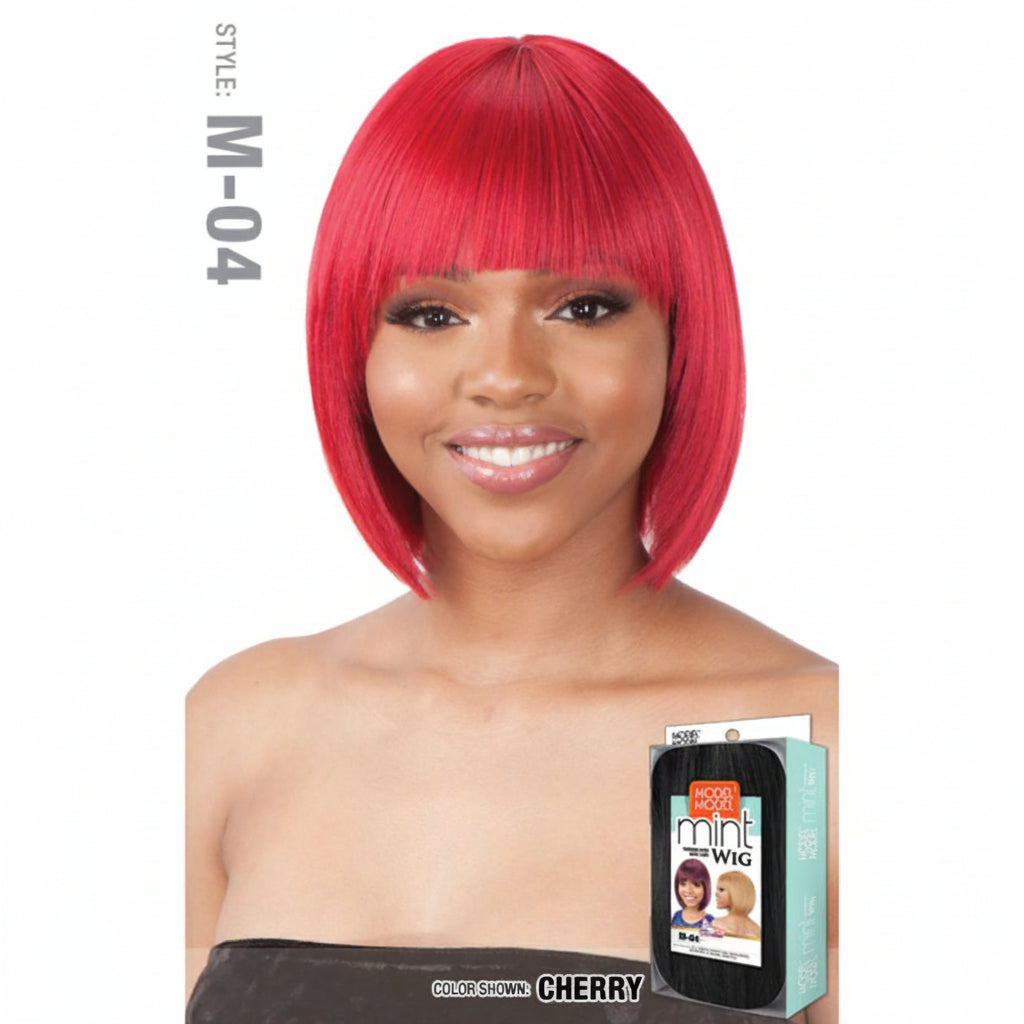 Model Model Synthetic Mint Wig - M 04