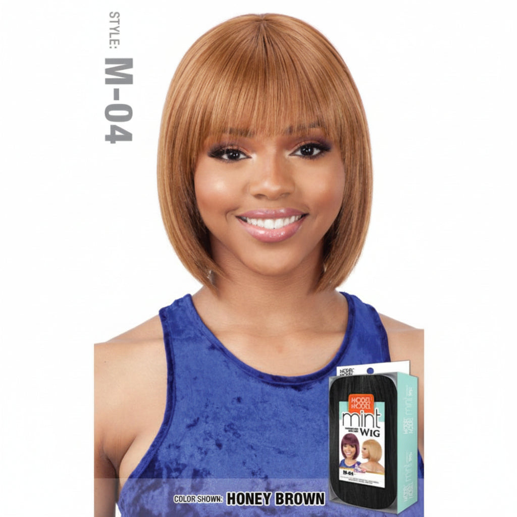 Model Model Synthetic Mint Wig - M 04