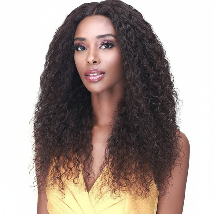 Bobbi Boss 100% Brazillian Hair 5 Inch Deep Part Lace Wig - JERRY CURL 16"