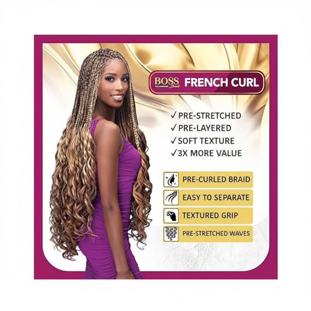 Bobbi Boss Box Braid 2X Value Pack 24" - FRENCH CURL 24"