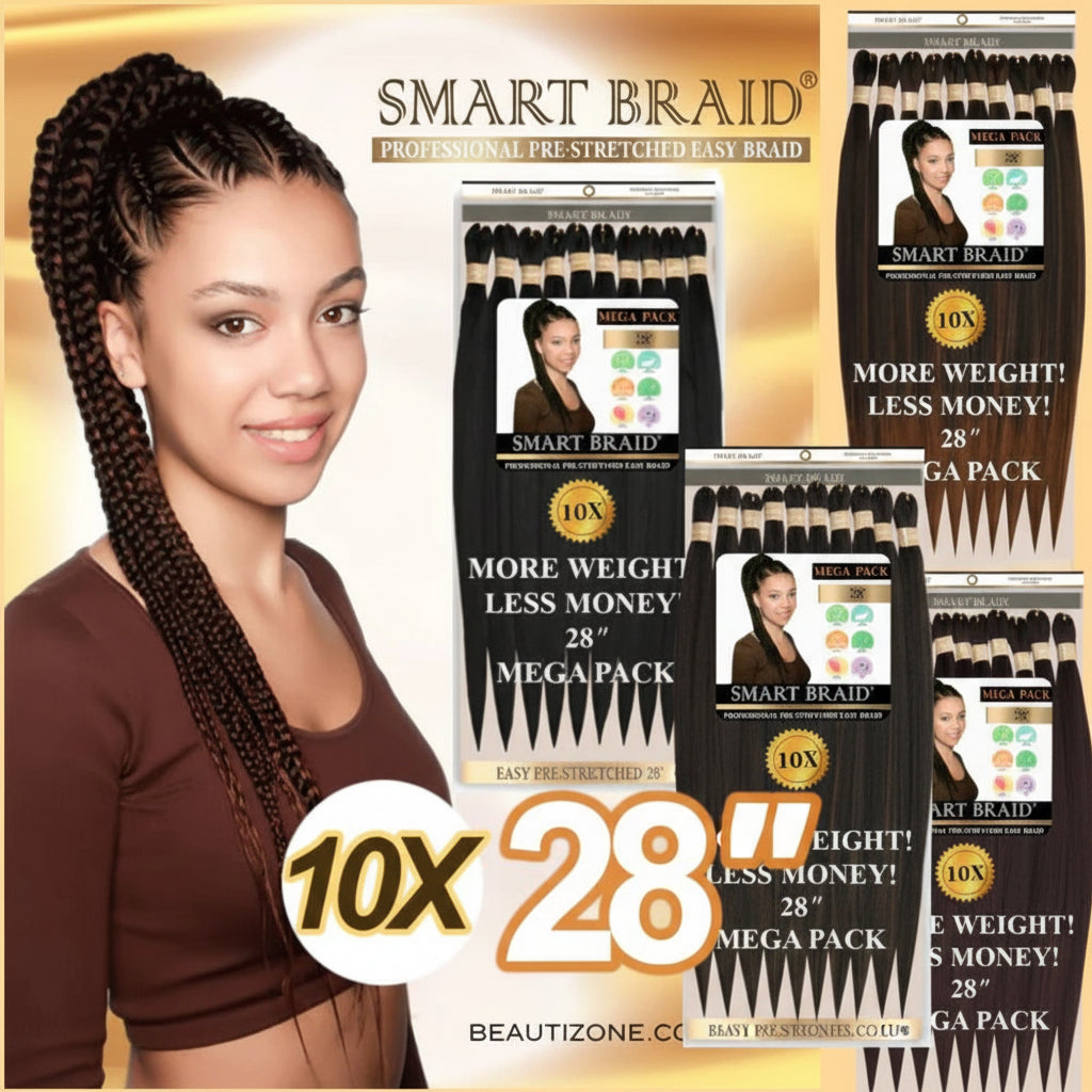 Smart Braid Pre-Stretched Synthetic Braid - 10 X 28" VALUE PACK