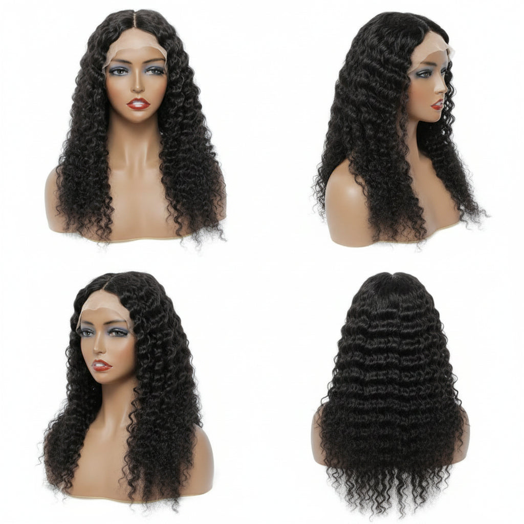 Dressmaker Brazillian Swiss Lace Wig 4x4 Lace Frontal - DEEP WAVE