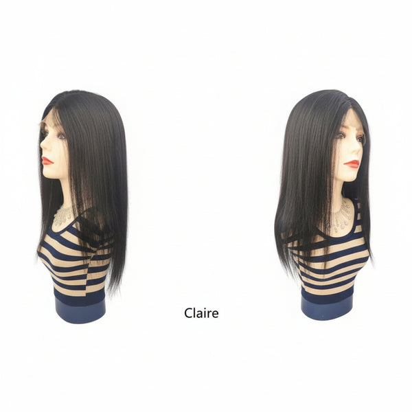 Wignus 100% Unprocessed Brazilian Swiss Lace Parting Wig - CLAIRE