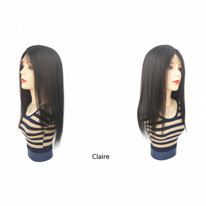 Wignus 100% Unprocessed Brazilian Swiss Lace Parting Wig - CLAIRE