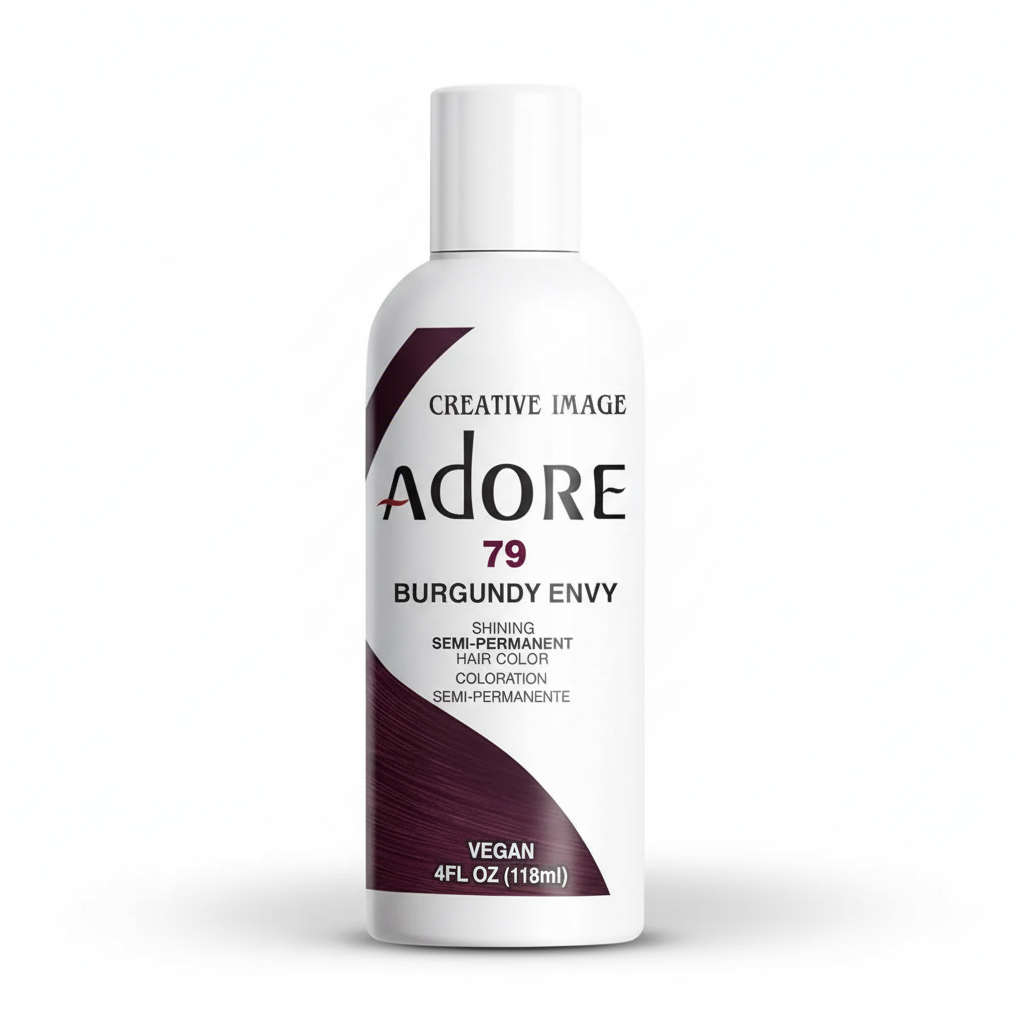 Adore Semi-Permanent Hair Color 79 Burgundy Envy 118ml | Bold Deep Red ...