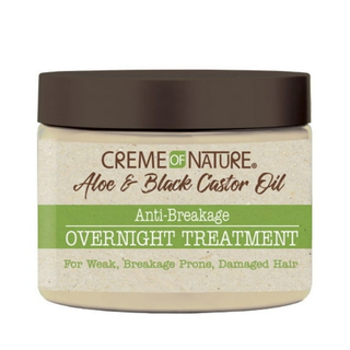 Creme of nature aloe black castor oil overnight treatment 135g deep repair hair mask moisturizing strengthening treatment for dry damaged hair overnight care