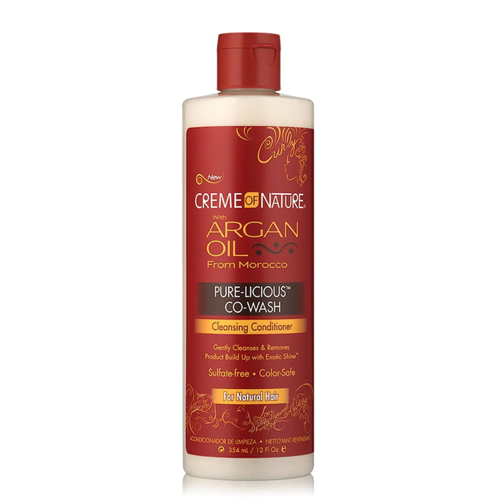 Creme Of Nature Argan Co-Wash 12oz | Cleansing & Conditioning Hair Care