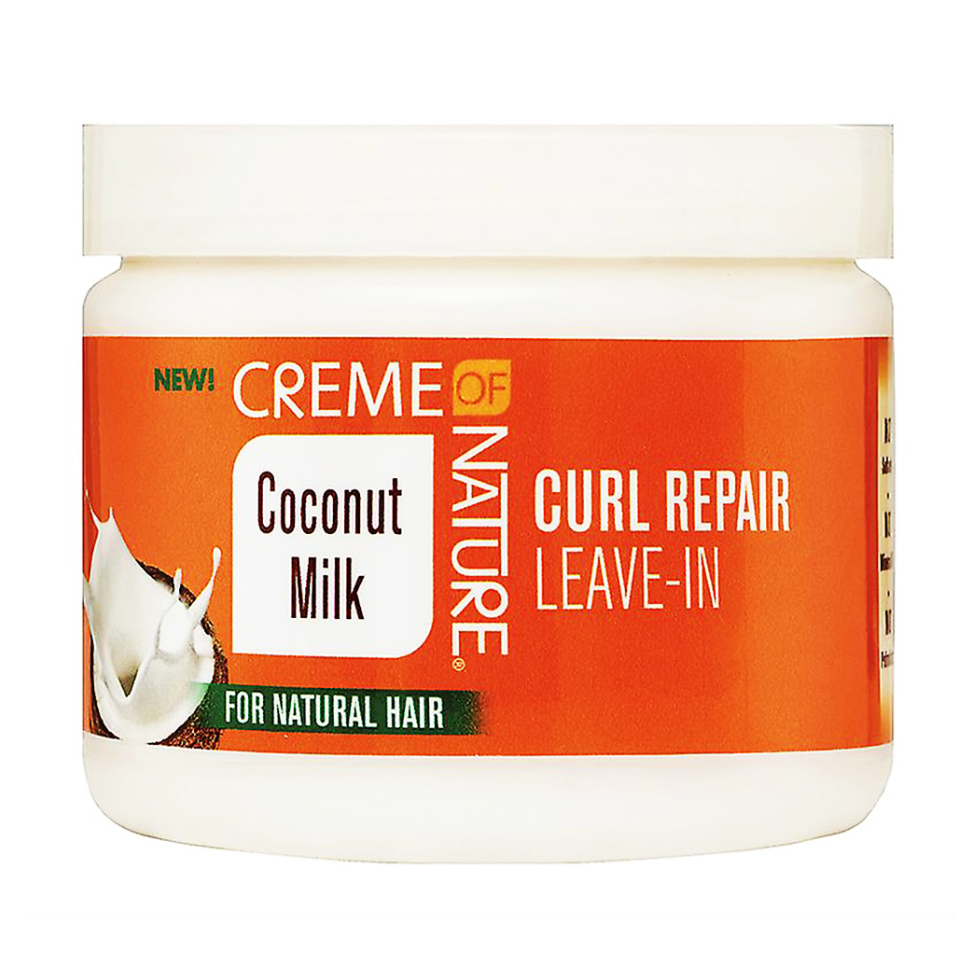 Creme of nature coconut milk curl repair leave in 326g hydrating repairing curl leave in for defined soft frizz controlled healthy looking curly hair care product