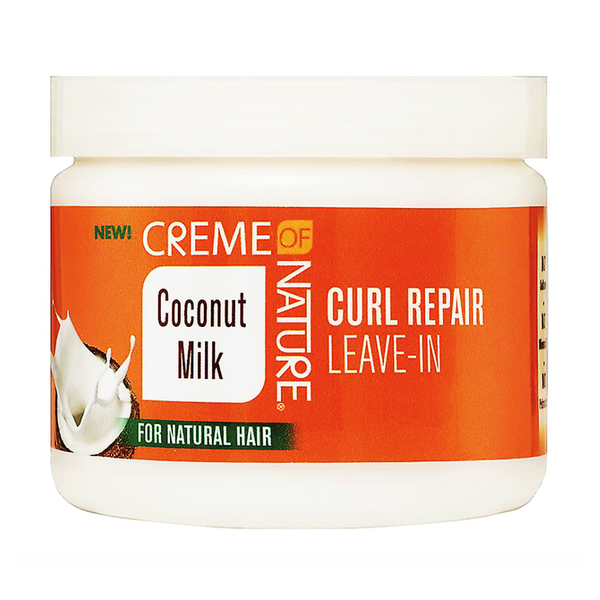 Creme of nature coconut milk curl repair leave in 326g hydrating repairing curl leave in for defined soft frizz controlled healthy looking curly hair care product