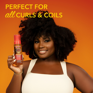 Creme of nature argan oil style shine foaming mousse 207ml define hydrate curls lightweight styling mousse for frizz control shine and soft curl definition