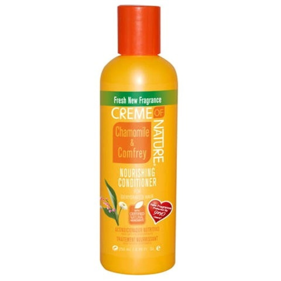 Creme of nature chamomile comfrey nourishing conditioner 250ml hydrating revitalizing conditioner for soft smooth manageable healthy hair botanical hair care product