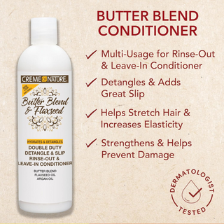Creme of nature double duty detangle slip shampoo 355ml hydrating detangling shampoo for smooth soft manageable hair gentle cleansing formula