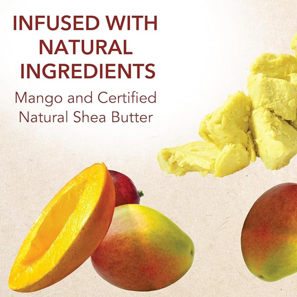 Creme of nature mango shea butter ultra moisturizing leave in conditioner 250ml hydrating detangling leave in for soft smooth frizz free manageable shiny hair care product
