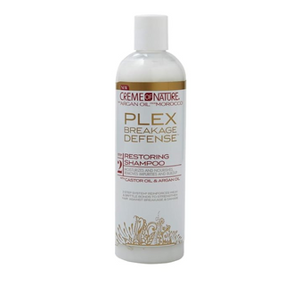 Creme of nature plex breakage defense restoring shampoo step 2 354ml strengthening repair shampoo for damaged hair gentle cleansing and breakage protection