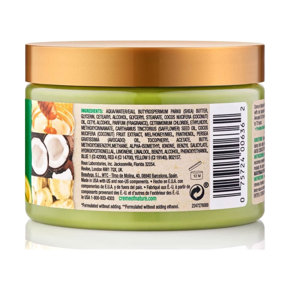 Creme of nature pure honey curl defining cream 326g frizz control smoothing styling cream for curly hair moisture rich curl enhancer soft bouncy curls