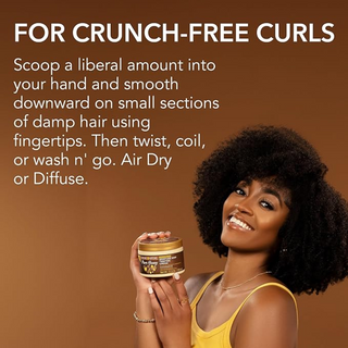 Creme of nature pure honey moisture whip twisting cream 11.5oz soft defined curls moisturizing styling cream for natural hair frizz control shine and curl definition