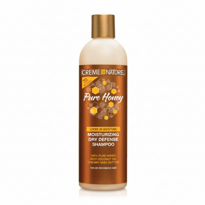 Creme Of Nature Pure Honey Shampoo 355ml | Moisturizing Dry Defense Shine