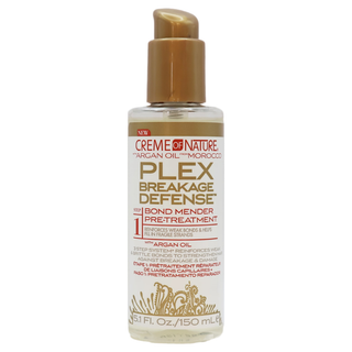 Creme of nature plex bond mender pre treatment step 1 150ml breakage defense hair repair treatment strengthening damaged hair pre shampoo care