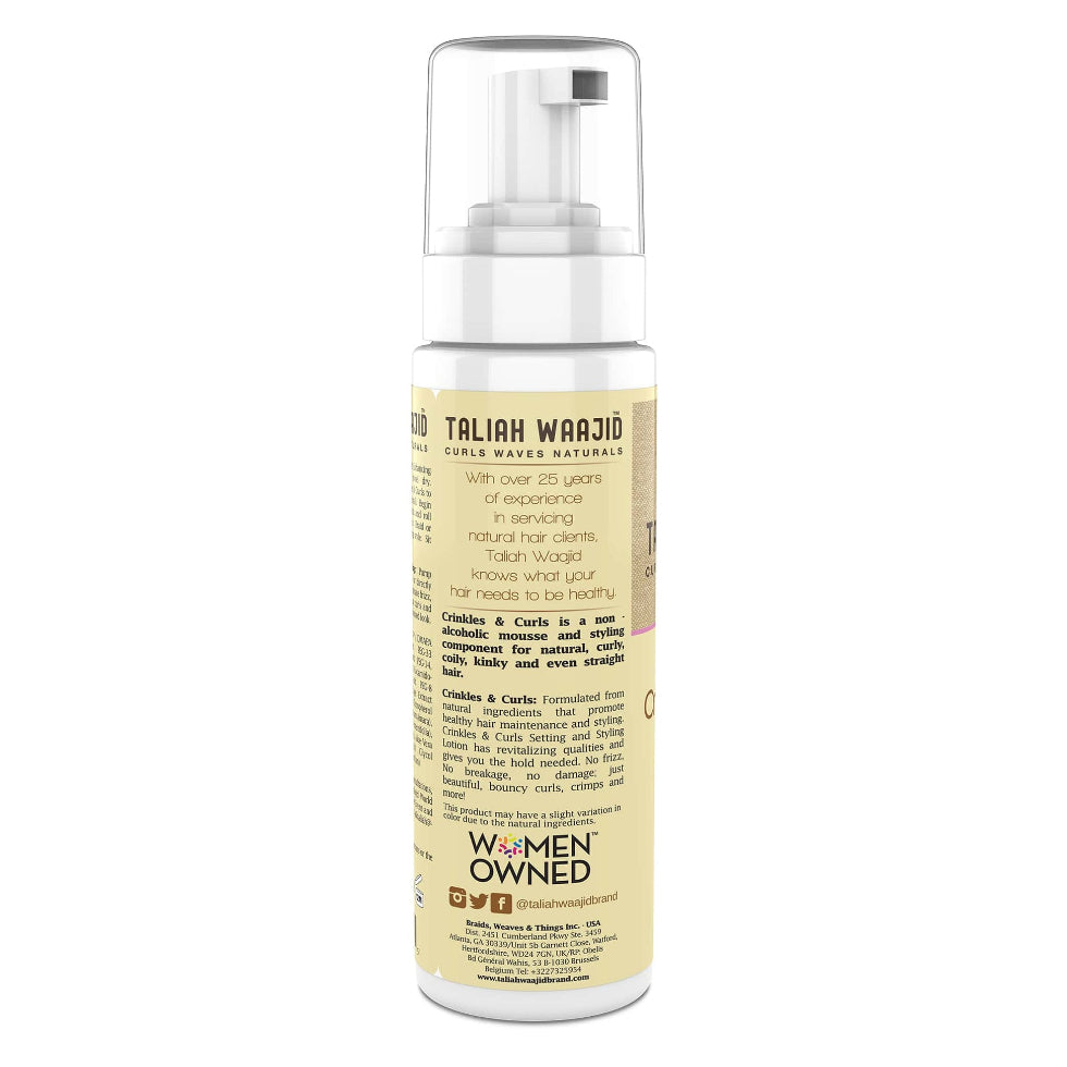 Taliah waajid crinkles curls styling lotion natural hair curl definition frizz control