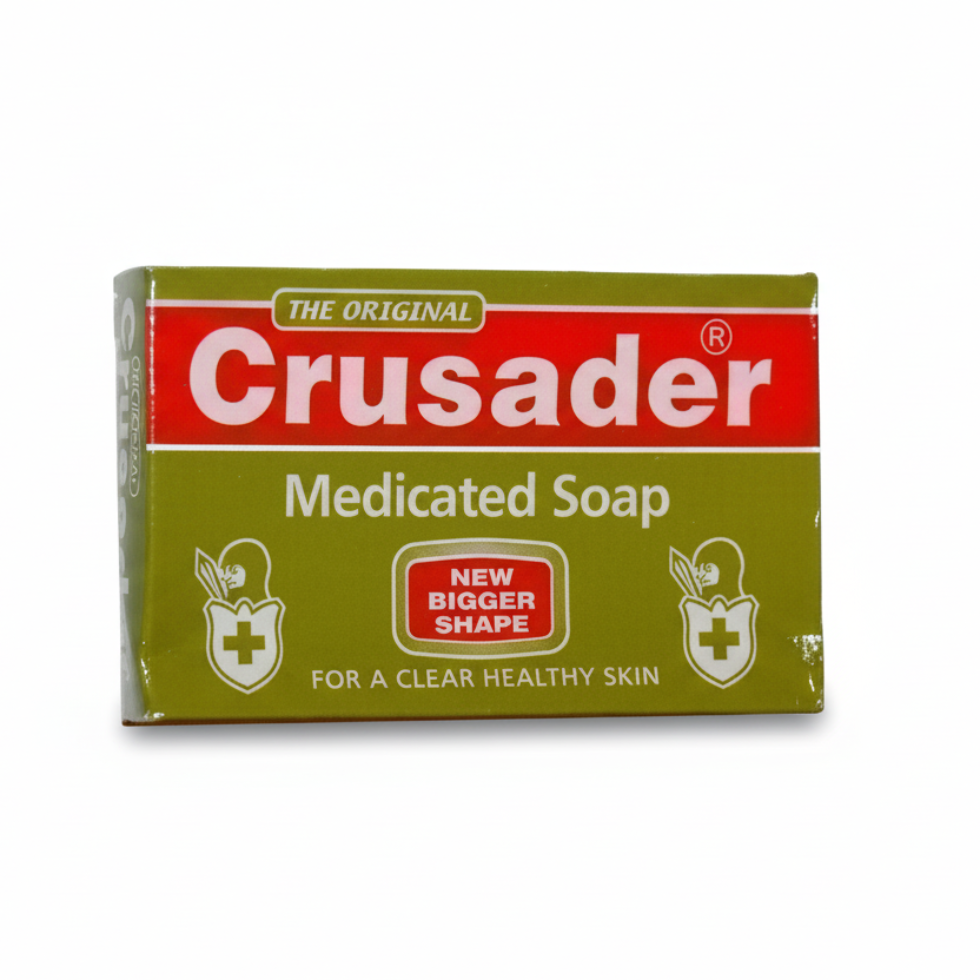 Crusader medicated soap antibacterial cleansing bar for hygiene and fresh skin 80g
