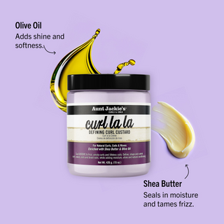 Aunt Jackie's Curl La La Defining Curl Custard- Moisturized Curls – 15oz