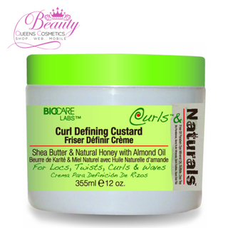 Curl & Naturals Curl Defining Custard 12oz- Define, Moisturize & Control Frizz Naturally