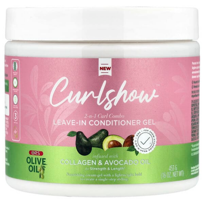 curl show 2 in 1 curl combo leave in conditioner gel 453g light hold nourishing curl styling product